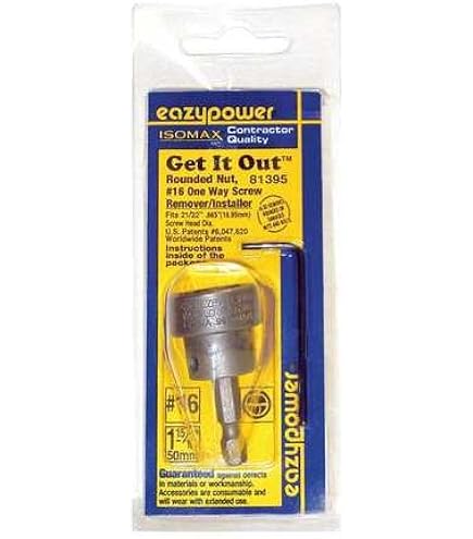 Eazypower 88239 One Way Screw Remover, No.6 to No.14, PK5